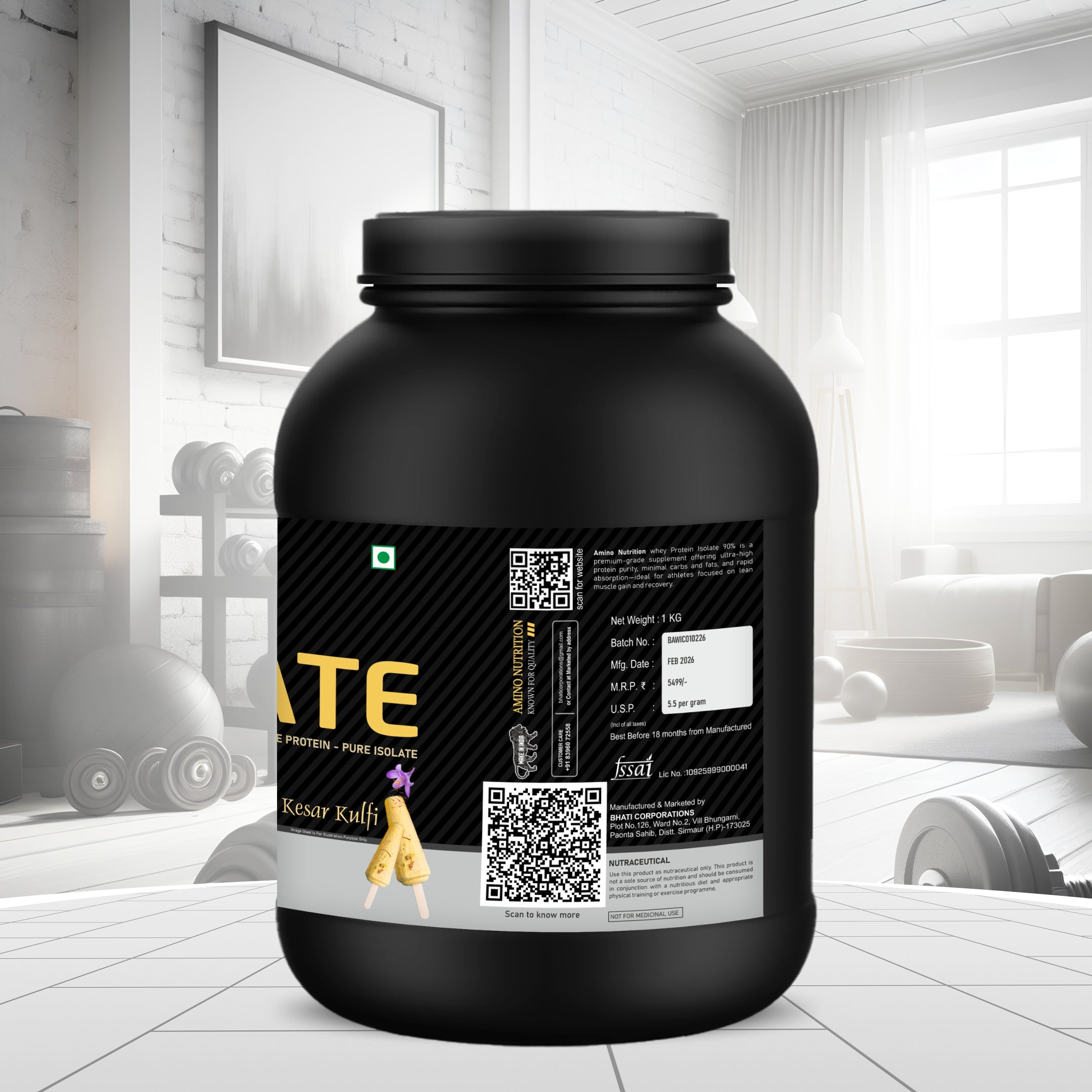 100% Whey Isolate (Kesar Kulfi)